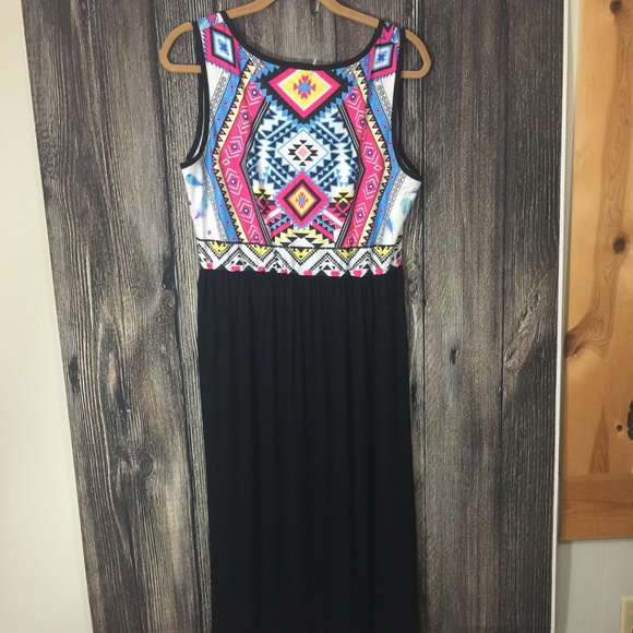 🌸Summer Maxi Dress Med Stretchy NWT G 10 - Picture 7 of 7